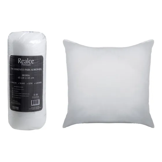Enchimento Para Almofada 45x45cm Sultan Realce Premium