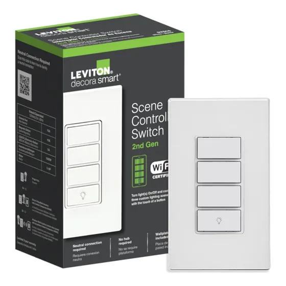 Leviton Decora D2scs Scene Controller Switch Wifi Botonera