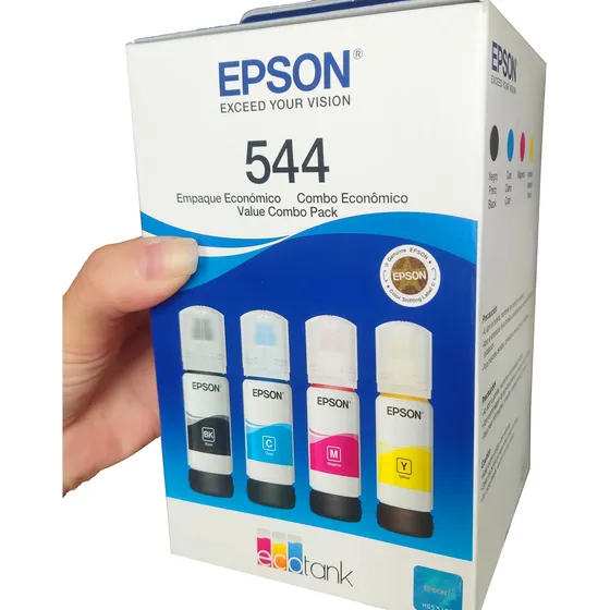 Ver Fotos Kit 4 Refil Tinta Ecotank T544 L3150 L3250