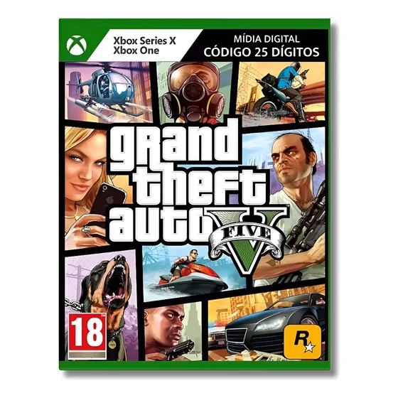 Gta 5 Grand Theft Auto V Xbox One Code 25 - Leia A Descrição