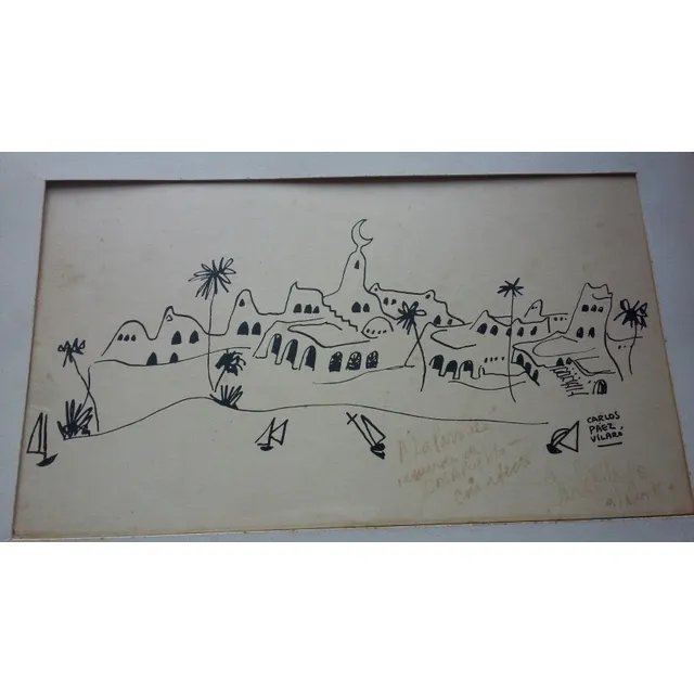 Lámina De Casapueblo Firmada Por Carlos Páez Vilaró  1981