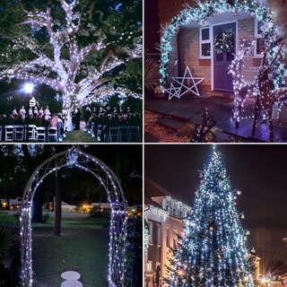 Cadena Led Luz Fria Con Panel Solar 7 Metros Cadena Led Luz Fria Con Panel Solar 7 Metros