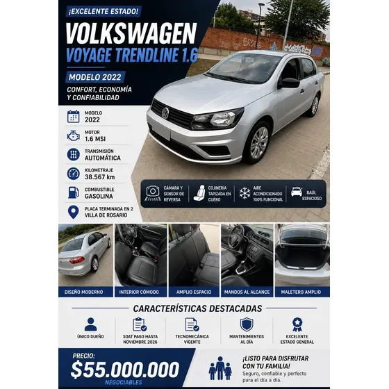 Volkswagen Voyage 2022 1.6 Trendline At