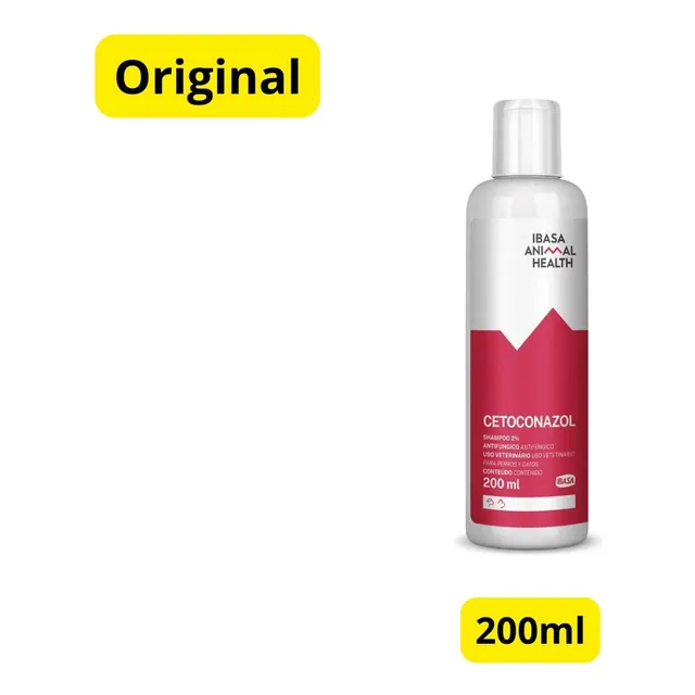 Cetoconazol Shampoo 2% Ibasa 200ml - Para Cães E Gatos