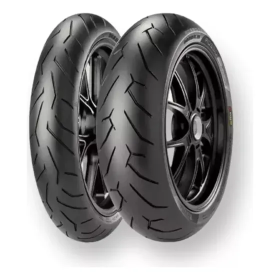 Par Pneu Pirelli Diablo Rosso 2 120/70-17 + 180/55-17 Cbr600