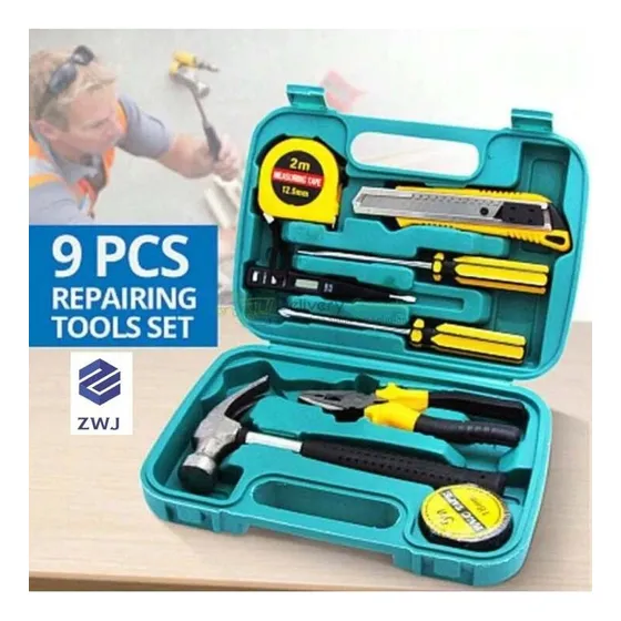   Set Caja De Herramientas De 9 Piezas Kit 