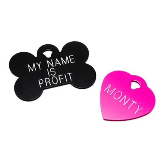 Plaquita Identificadora Importada Mascotas Small Metal  