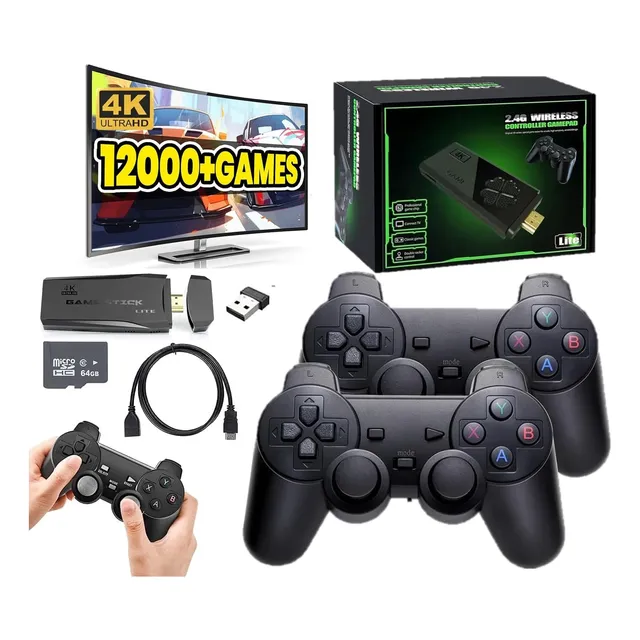 Consola Stick M8 4k, Retro Controles Inalámbrico