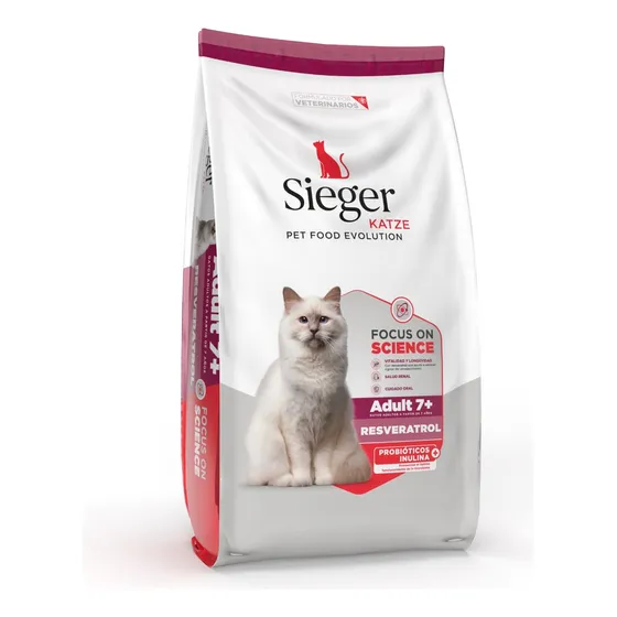 Alimento Gato Sieger Katze Senior Adulto 7+ Resveratrol X 3k