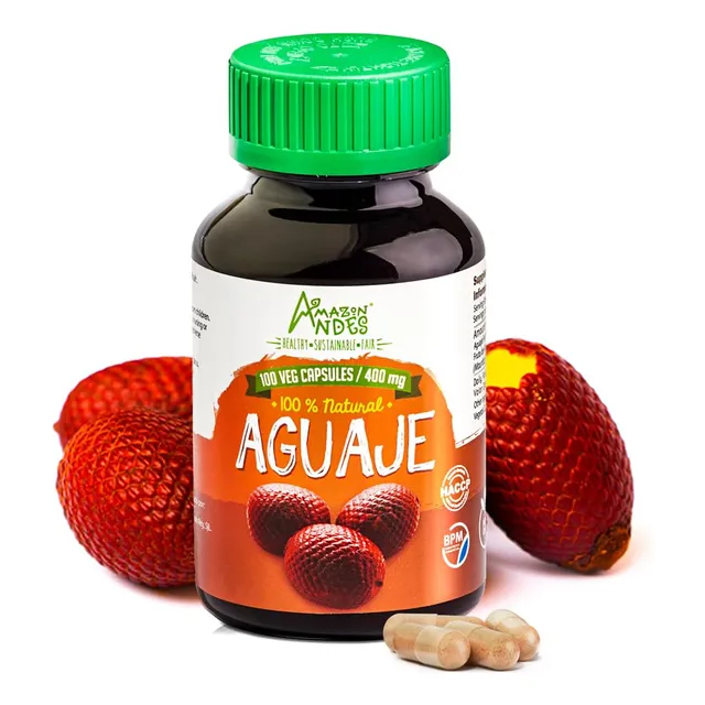 Cápsulas Aguaje L Buriti 100 Pastillas Veganas L Sup Para La
