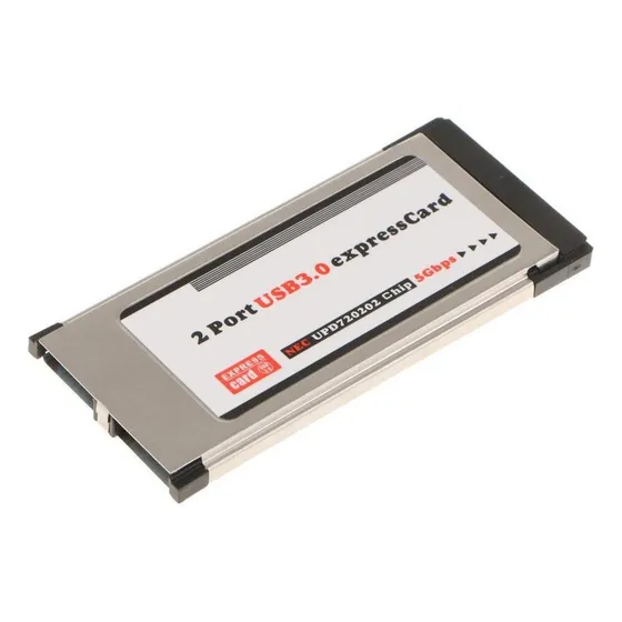 Cartão Expresscard De 2 Portas, 34 Mm, Superspeed Usb3.0 Exp