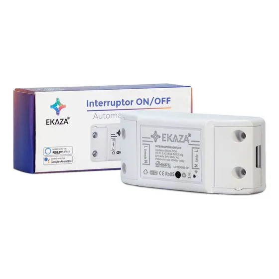 Interruptor Wifi Inteligente Ekaza EKNH-T106 Automação Alexa Google Home 127/220V