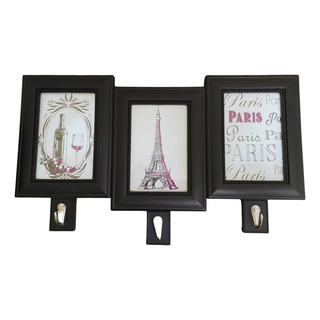 2x 1 Portarretratos Alta Calidad Negro Gancho 3 Fotos Paris 2x 1 Portarretratos Alta Calidad Negro Gancho 3 Fotos Paris