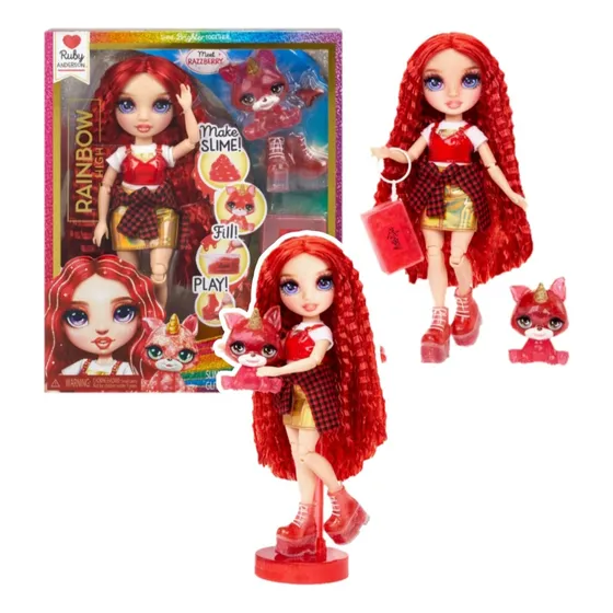 Rainbow High Ruby Con Mascota Y Slime Em
