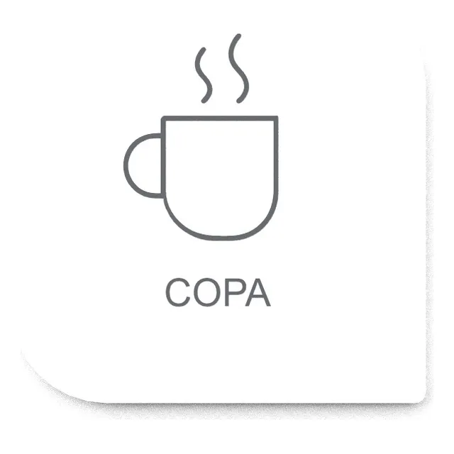 Placa Sinalização De Café Copa 