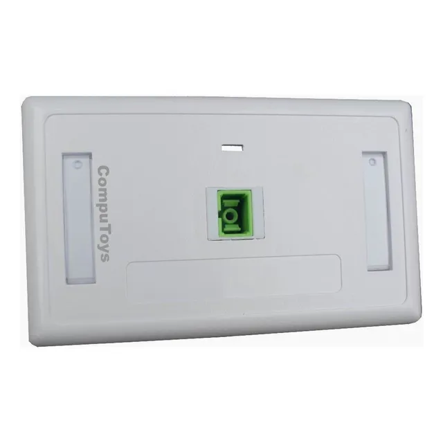 Zfac60 Toma Pared Con Unión Fibra Optica Tipo Sc Computoys