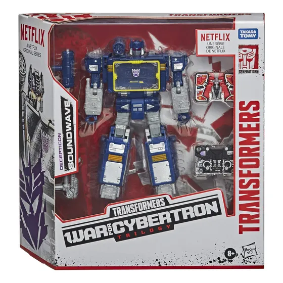 Transformers Soundwave Wfc Netflix Con Fillers Y 4 Minions