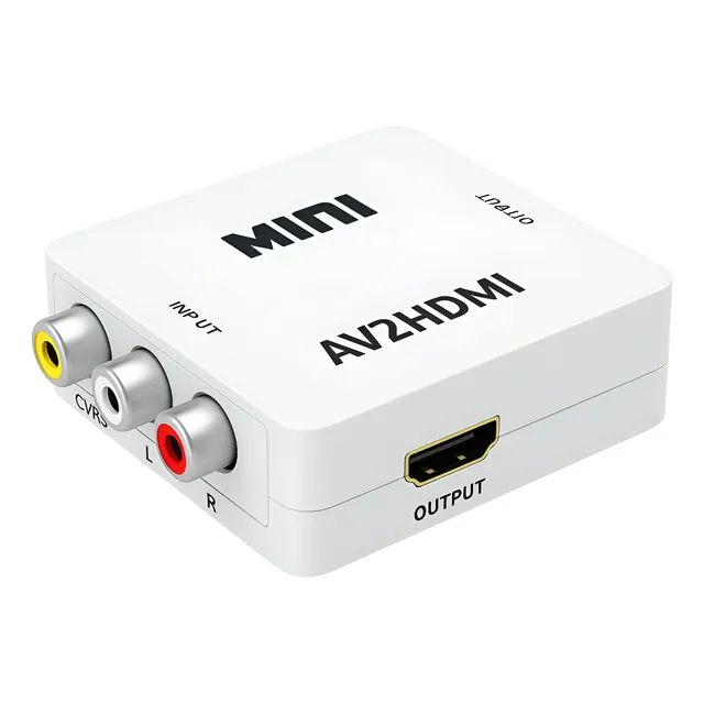 Conversor Av Hdmi 1080p Retro Games Filmes Dvd Vhs Plug Play