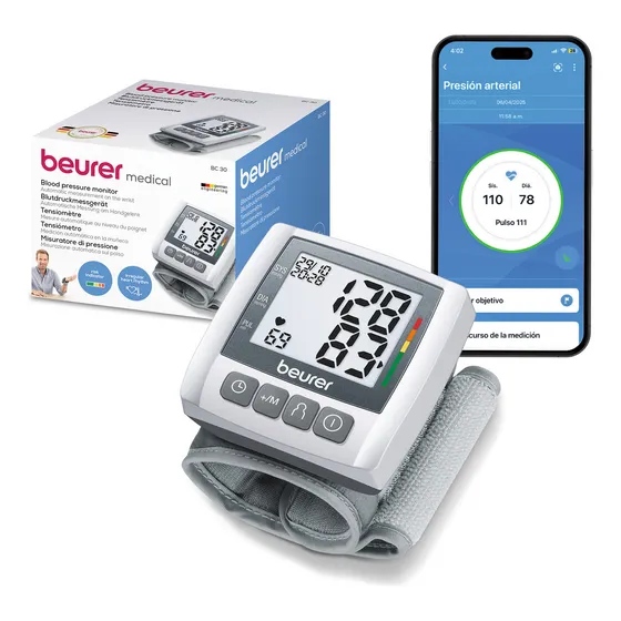 Monitor De Presión Arterial Digital De Muñeca Bc30 Beurer