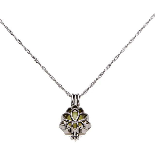 Colar Delicado Com Pingente Lua Flor De Lotus Coração Cavalo