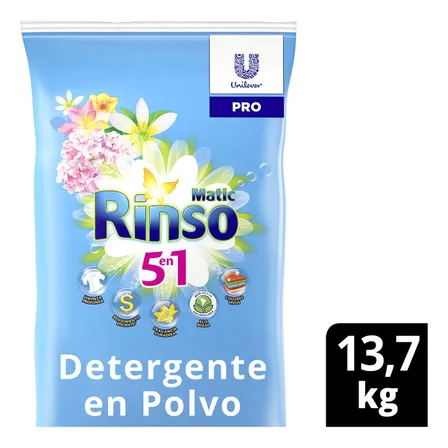 Rinso Detergente En Polvo 13.7 Kg Lavanderia Y Hogar