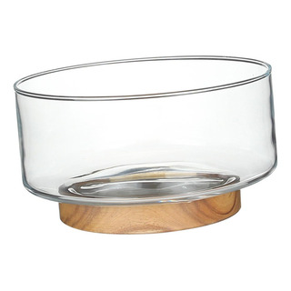 Bandeja Nórdica Para Servir Con Pedestal De Madera, S Bandeja Nórdica Para Servir Con Pedestal De Madera, S