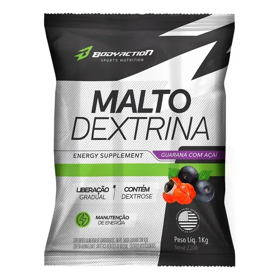 Malto Dextrina 1kg Bodyaction Carboidrato Rapido 