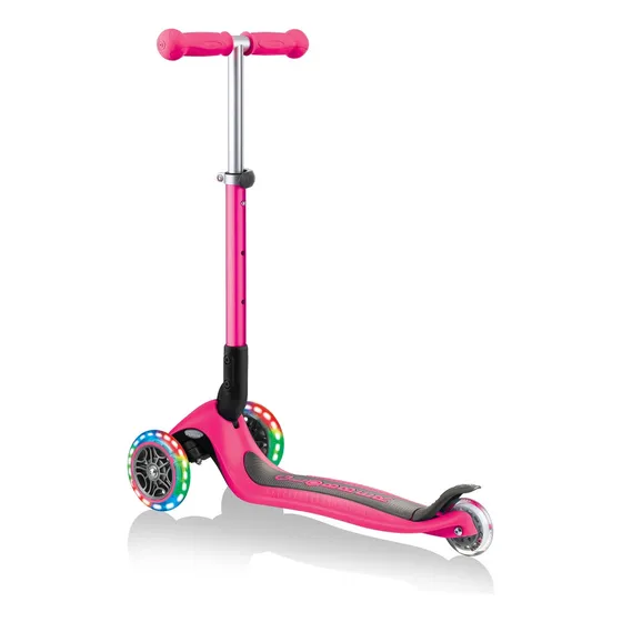 Globber Monopatin Junior Plegable Y C/luces Rosa 437-110 Color Rosa Chicle