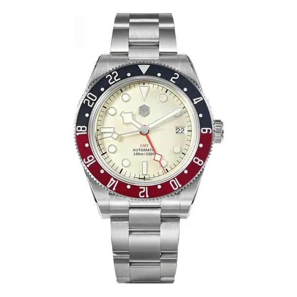 Reloj De Buceo Automático Para Hombre 10bar Zafiro Luminoso