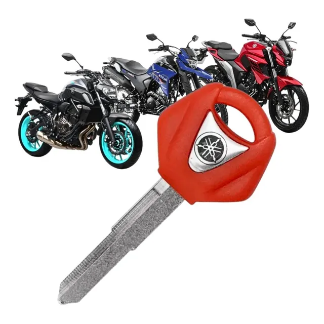 Chave Yamaha Fazer 250 Lander Xj6 Ct660 Mt07 Vermelha