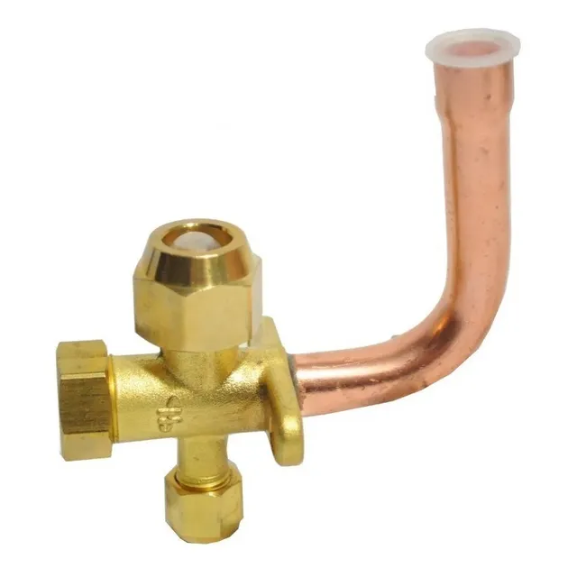 Valvula Curva 1/2 Aire Acondicionado Split Robinete R22
