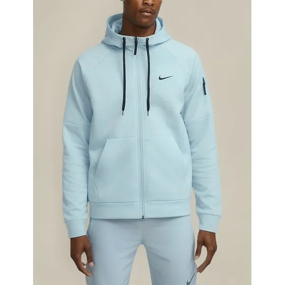 Canguro Campera Nike Therma-fit - Celeste - Talle Xxl