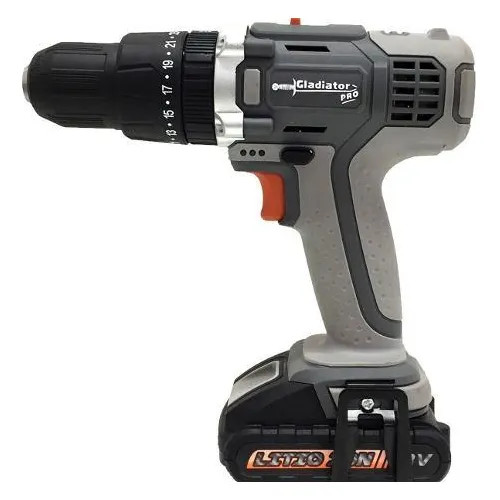 Taladro Atornillador 18v + 2 Baterías Gladiator Tp813 H Y T