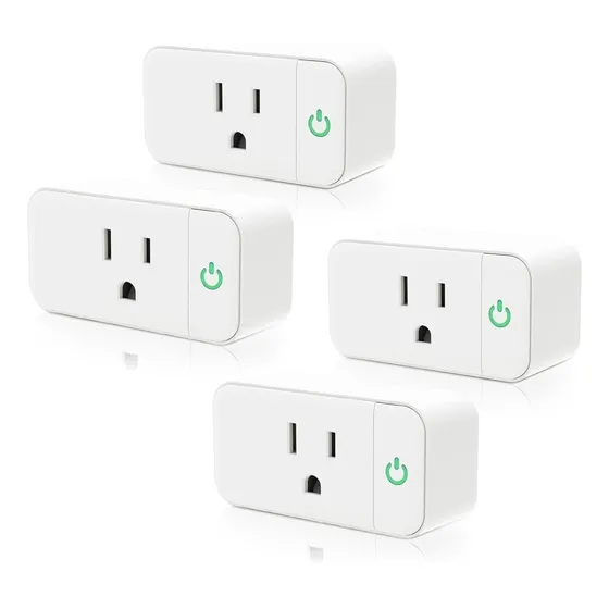 Enchufe Inteligente Wifi Alexa/google/app Con 4 Pzs