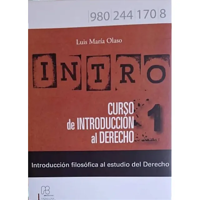 Curso De Introducción Al Derecho 2 Tomos / Olaso Y Casal