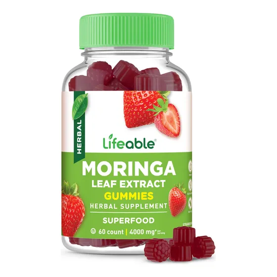 Suplemento Lifeable: Gomitas De Moringa, 4000 Mg, Extracto,