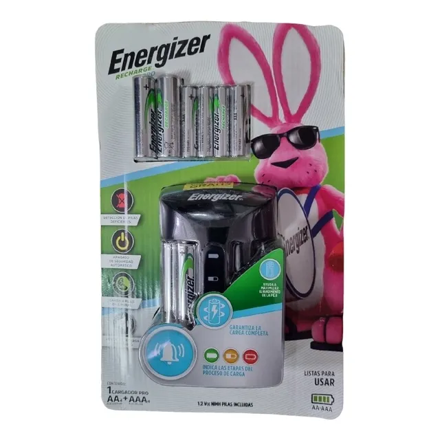 Cargador Energizer Pro 4aa + 4aaa