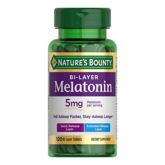 Suplemento Para Dormir Nature's Bounty Melatonin 5 Mg 120 Co