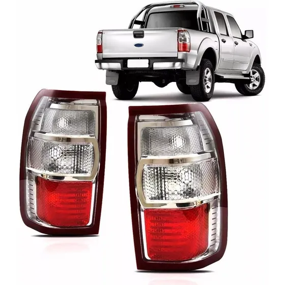 Juego Par  Faros Traseros P/ Ford Ranger 2010 2011 2012 Acrilico