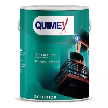 Sup Latex Acrilico Exterior Acrilmex 1 Lit Quimex Prote E Acabado Mate Color Marrón Talampaya