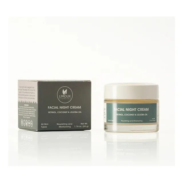 Crema De Noche Antiedad - Vitamina A, Aceite De Coco