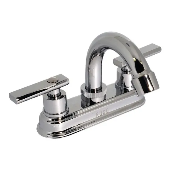 Llave Mezcladora Para Lavabo Fregadero Cromada Rugo 24-td