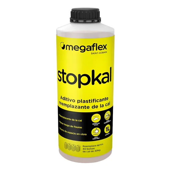  Stopkal Megaflex Plastificante Reemplaza 40 Bolsas Cal 1lt
