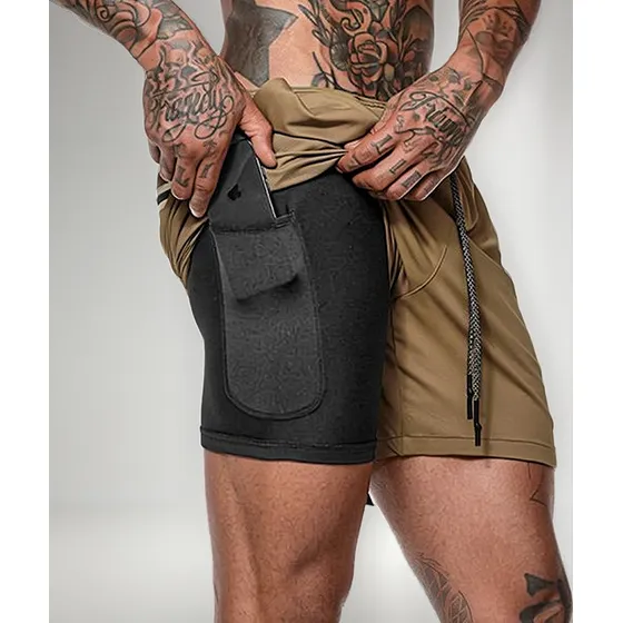 Short Deportivo Pantalonetas Correr Leggins Bolsillo Celular
