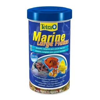 Ração P/ Peixes Marinhos Tetra Marine Large Flakes 80g Ração P/ Peixes Marinhos Tetra Marine Large Flakes 80g