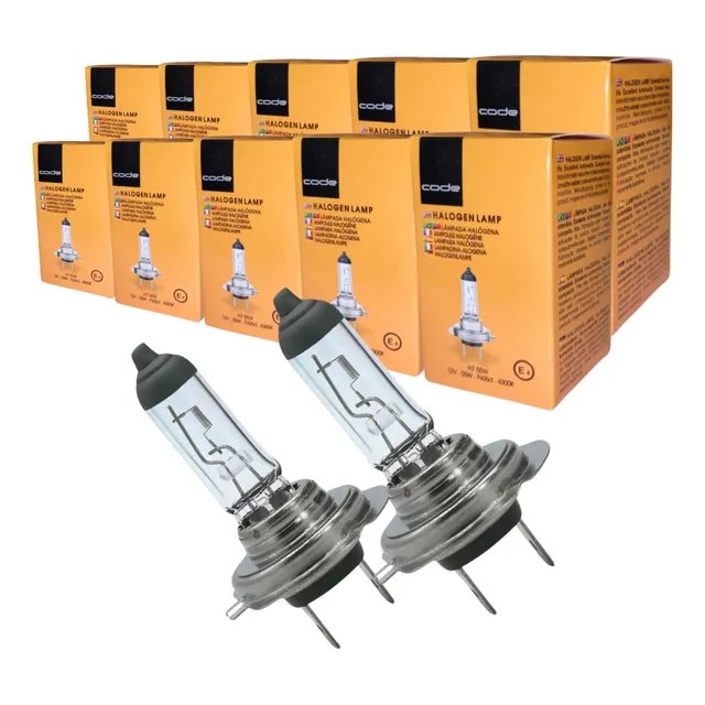 Kit 10 Lampada Halogena H7 4300k 12v 55w Techone Code