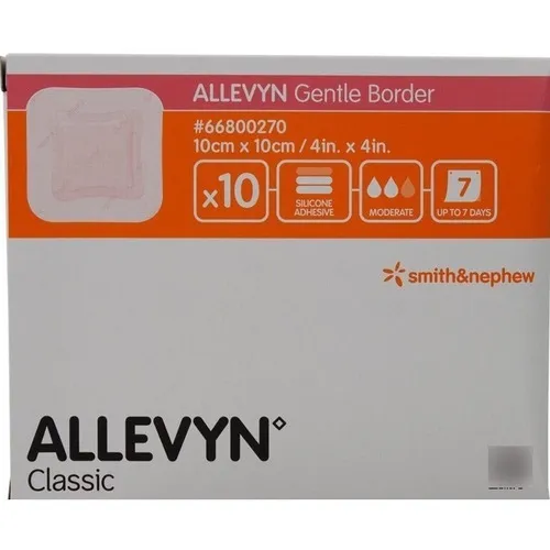 Allevyn Gentle Border 10x10 Cm. Caja Con 10
