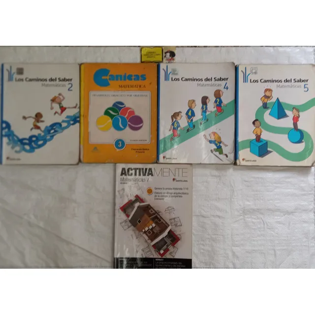 Matemáticas - 5 Textos Escolares - Los Caminos Del Saber