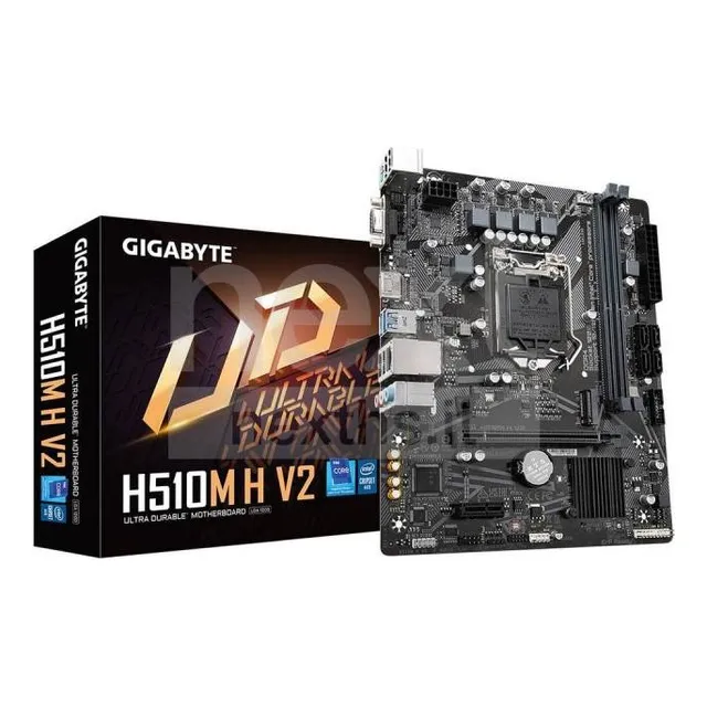 Placa madre Gigabyte H510m H V2 Intel Hdmi M.2 DDR4, color negro