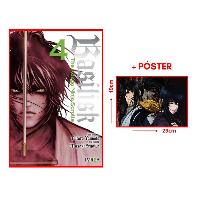Ivrea Arg - Basilisk: The Kouga Ninja Scrolls #04 + Poster